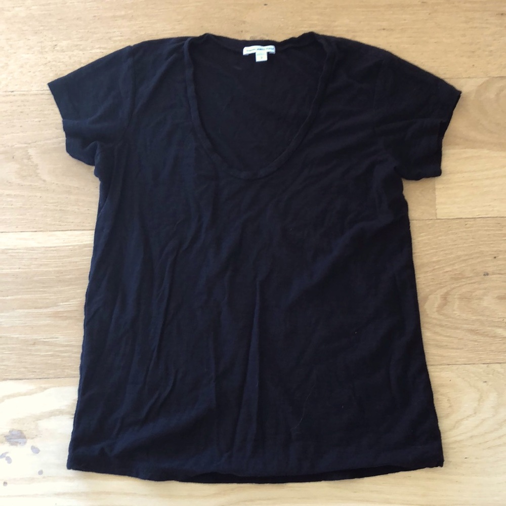 James Perse scoop neck tee t shirt Sz 3